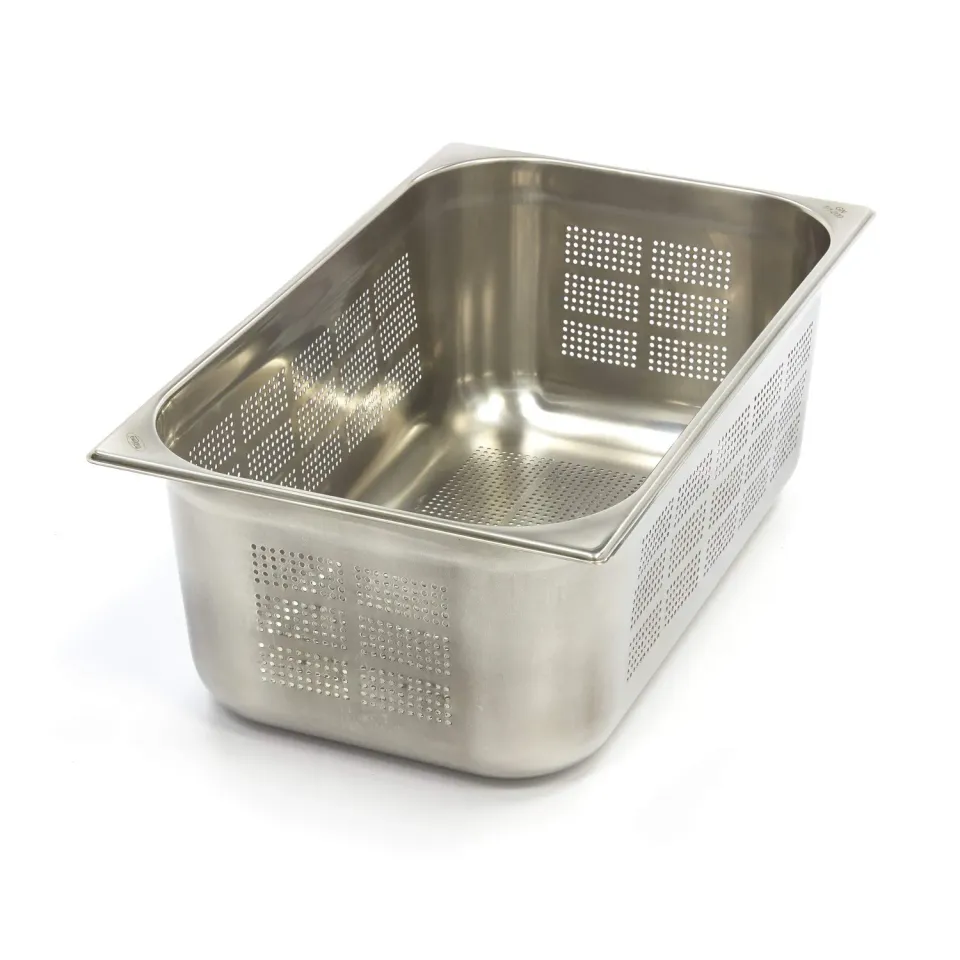 Maxima Contenitore GN 1/1 Forato Inox H 200 mm 27 L