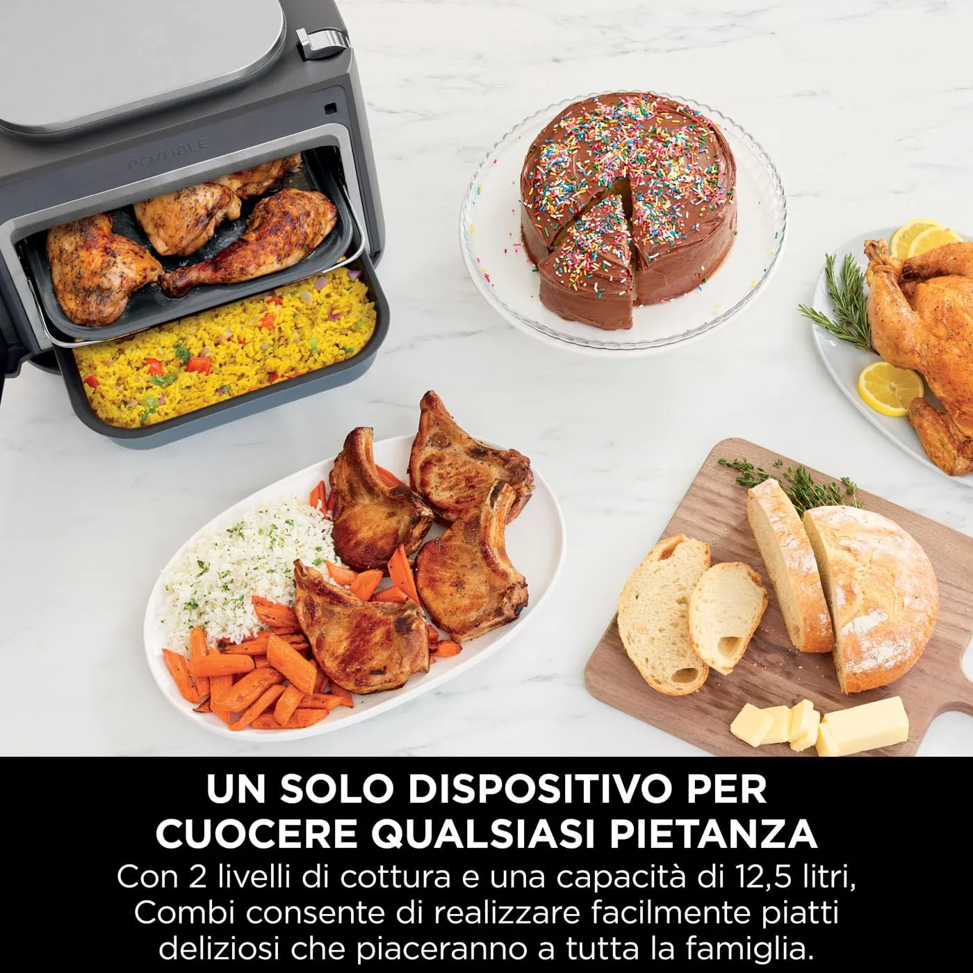 Ninja Combi multicooker 12in1 argento