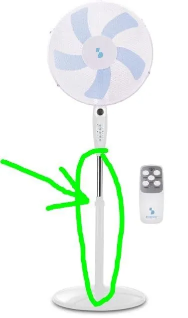 Beper ventilatore a piantana bianco 40 cm telecomando timer