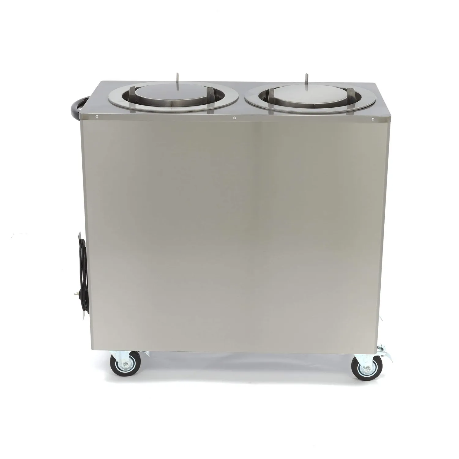 Maxima scaldapiatti 80 piatti Ø 30 cm dispenser inox ruote