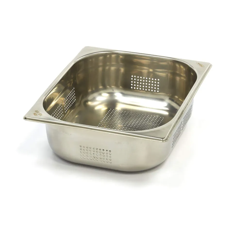 Maxima Contenitore GN 1/2 Forato Inox H 100 mm 6,5 L