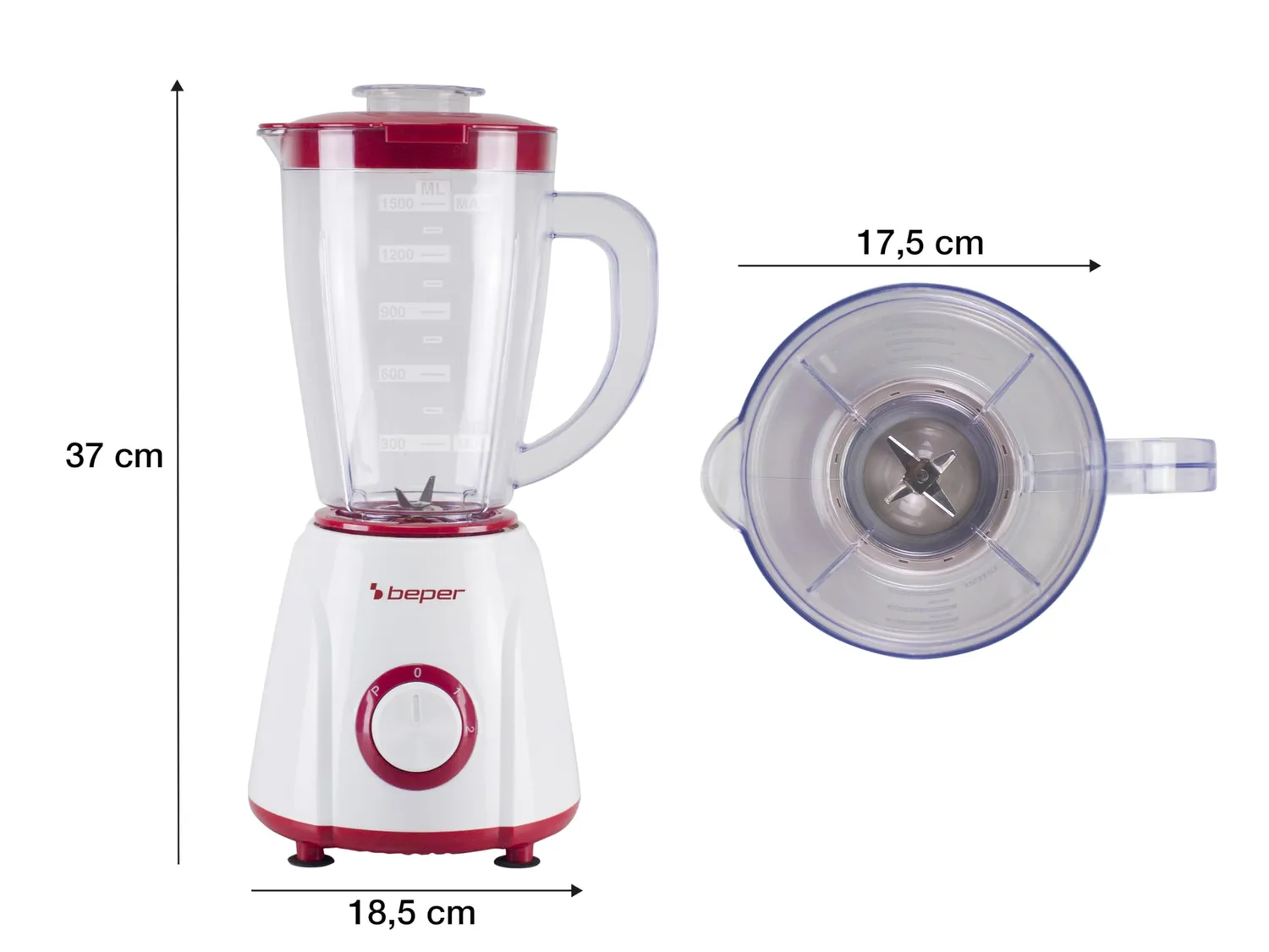 Beper P102FRU501 frullatore tavolo 1,5 L 400 W pulse