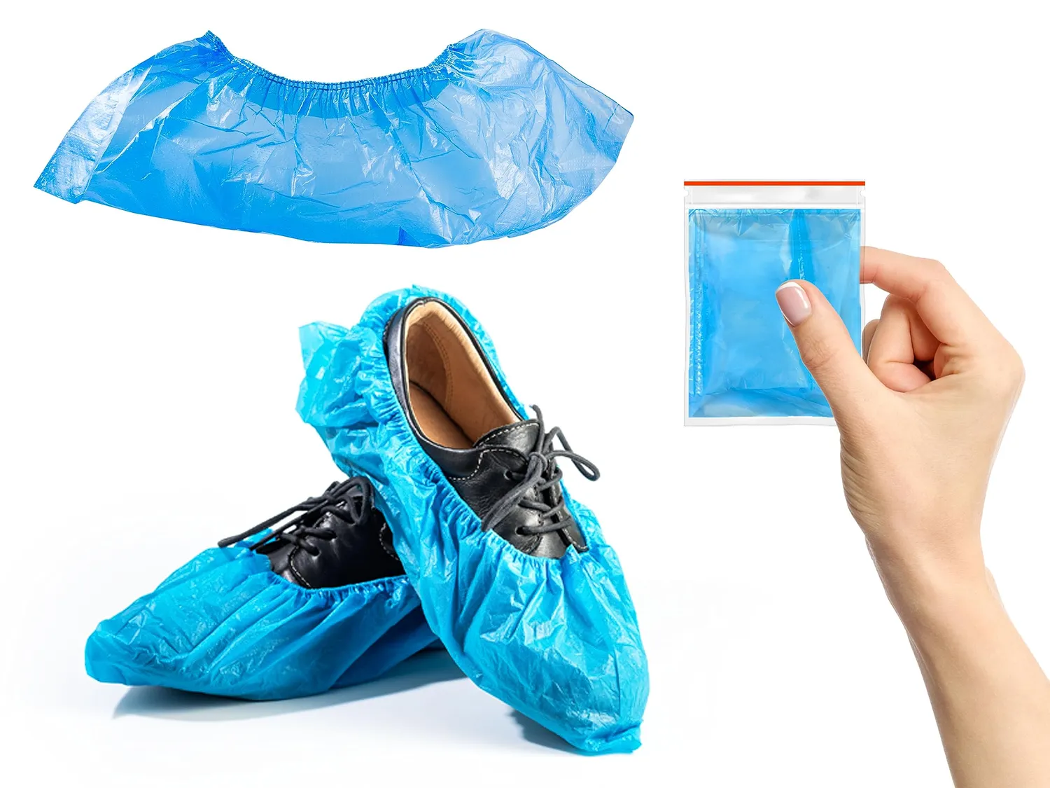 BEPER C206UTI006 Copriscarpe Monouso Blu 100 pezzi