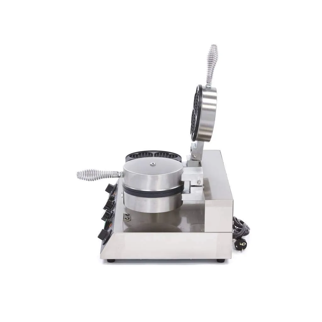 Maxima piastra waffle cuore doppia 2x1000 W antiaderente