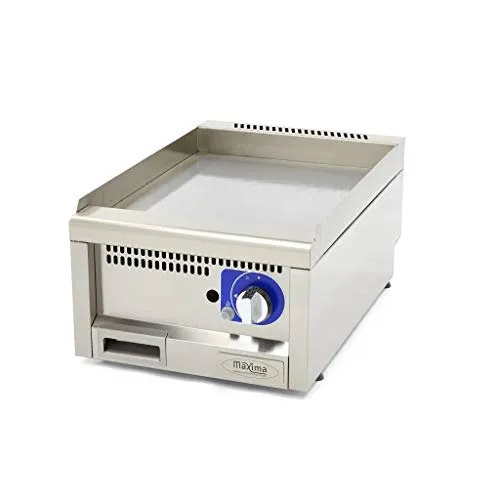 Pizza Maxima Piastra Barbecue Gas Liscia 40x60 3000W