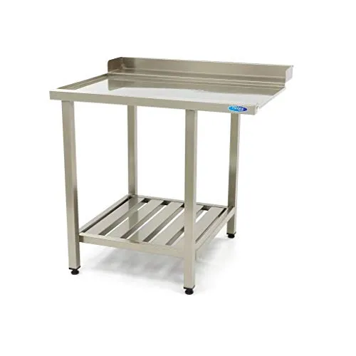 Maxima tavolo per lavastoviglie inox 120x75 cm sinistro
