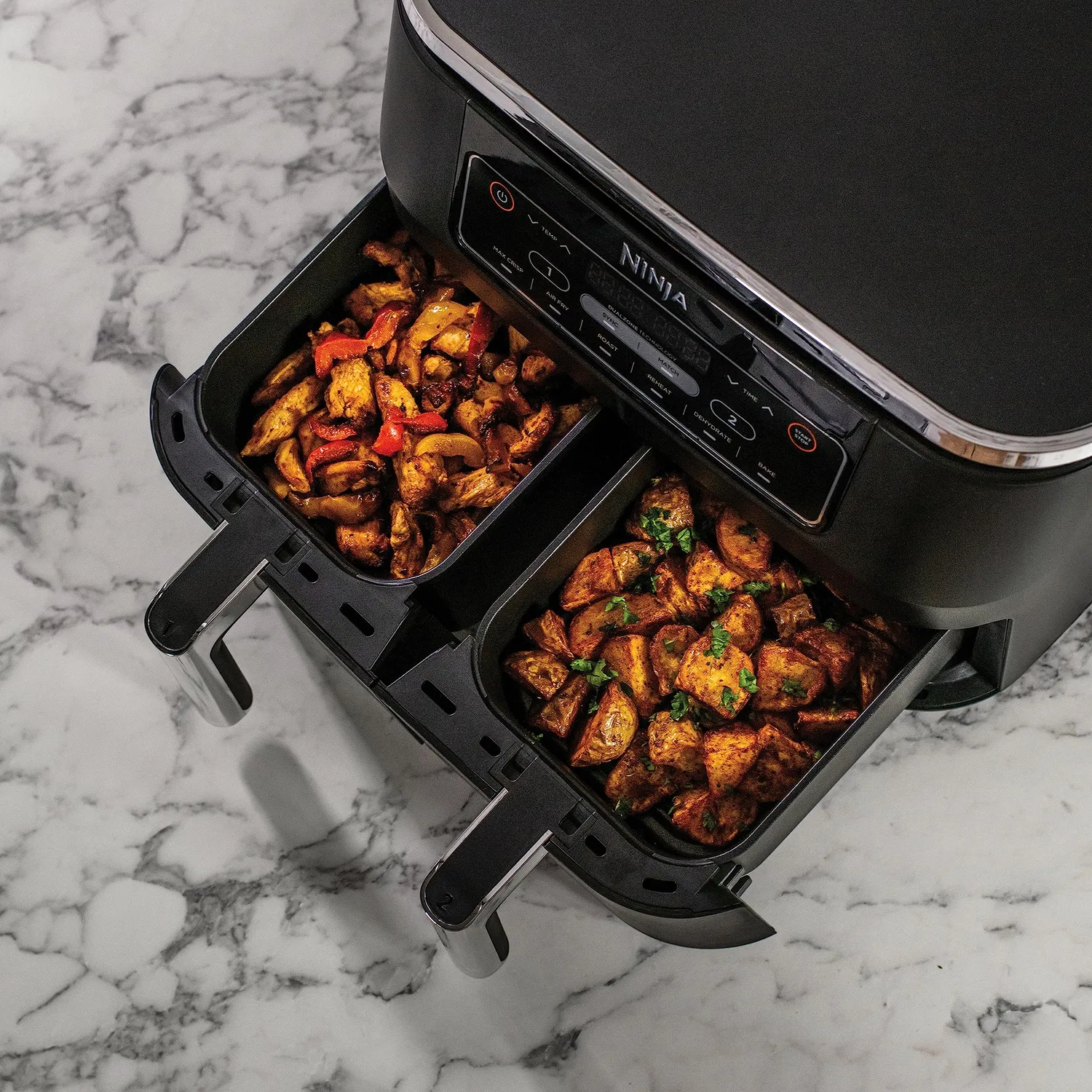 Ninja Foodi Dual Zone Friggitrice Aria 7,6L Nero