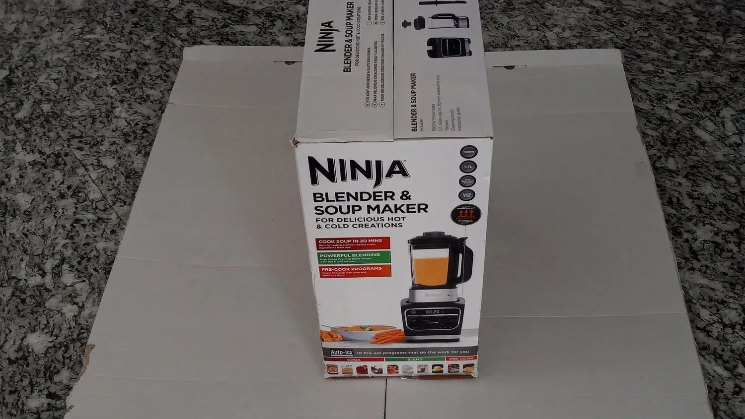 Ninja Foodi frullatore cuoci zuppe nero 1,7L vetro