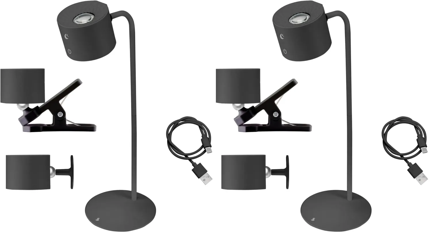 Beper Luminì lampada ricaricabile LED touch 39,5 cm 3 luci