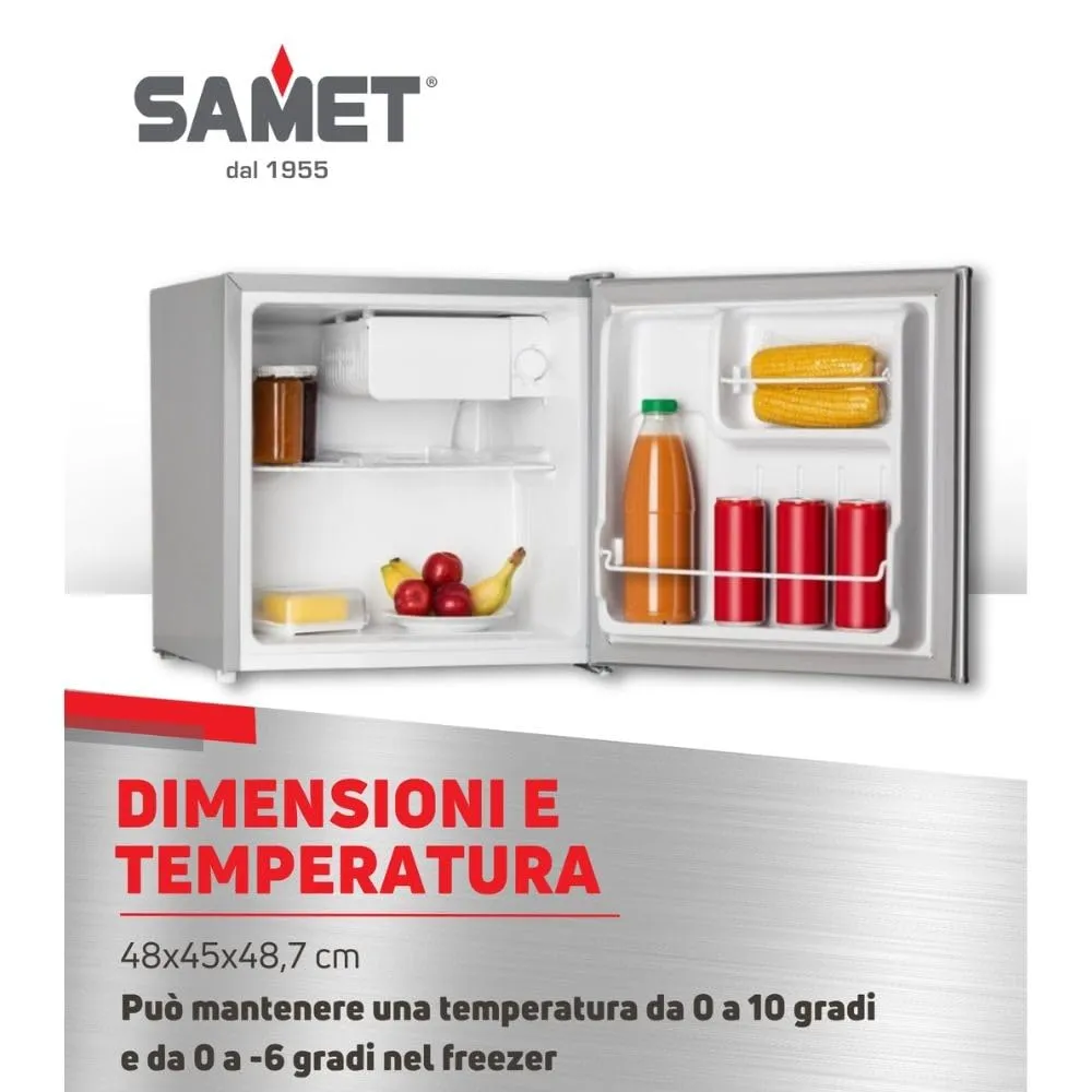 Samet Ametista50 Mini Frigo Bar 41 Lt Inox Freezer