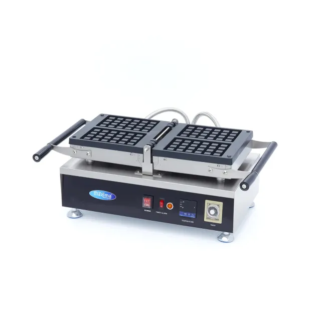 Maxima Classic Belga 2 Pezzi Piastra Waffle Digitale Girevole