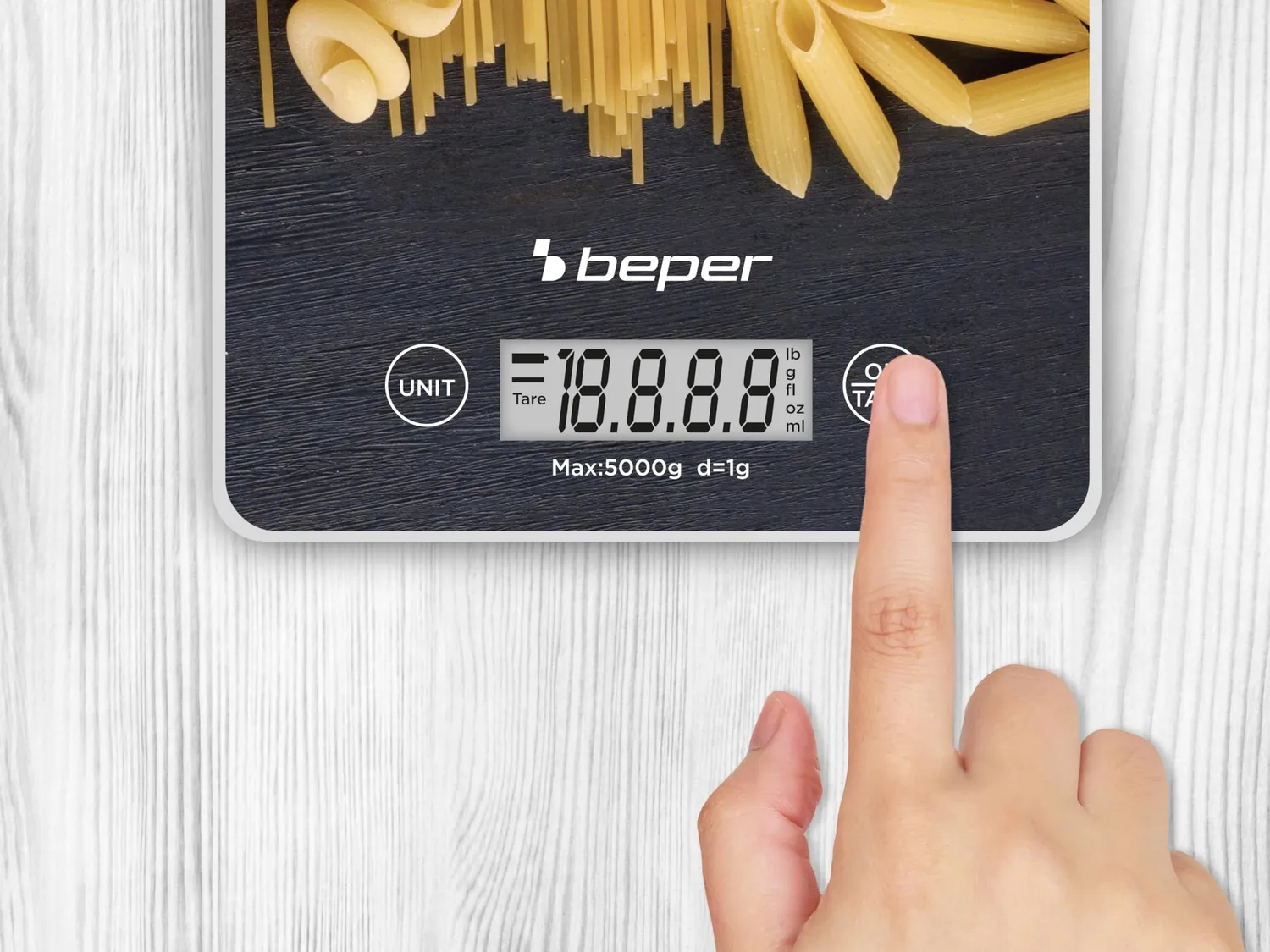 Beper P102BIL003 bilancia cucina digitale pasta 5 kg