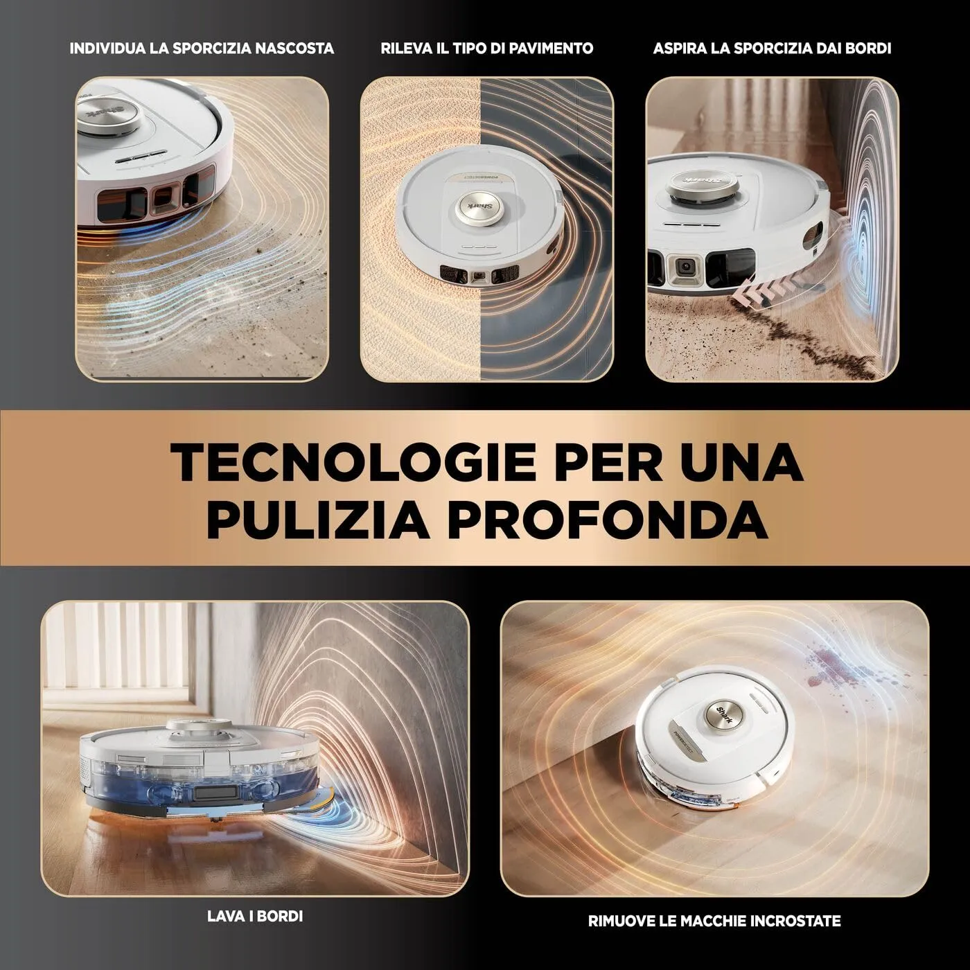 Shark PowerDetect NeverTouch Pro robot lavapavimenti Standard
