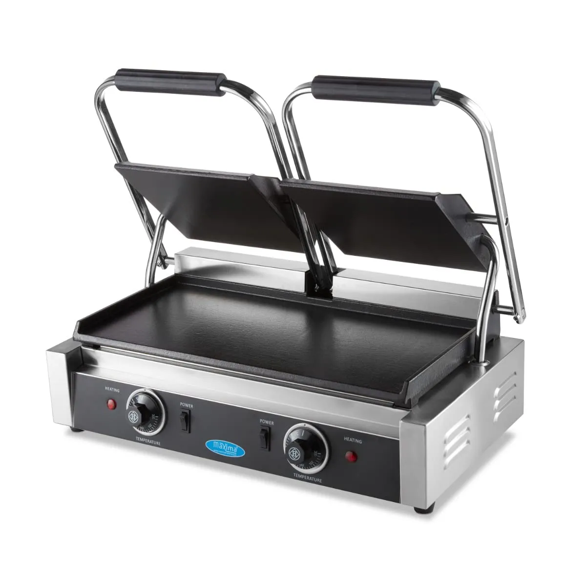 Pizza Maxima Gastro Griglia a Contatto Doppia Liscia 2x22 cm