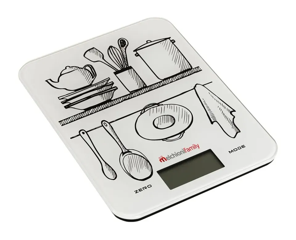 Melchioni Family Glass bilancia da cucina vetro 10 kg