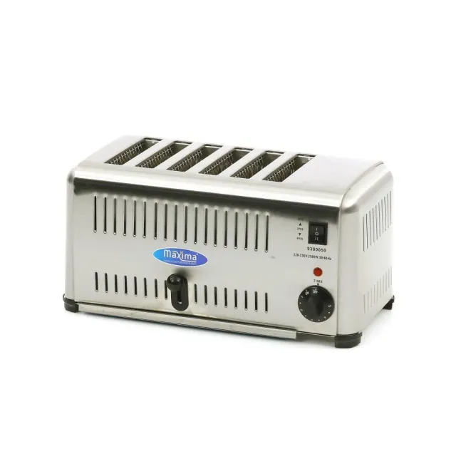 Maxima Gastro tostapane 6 fette professionale inox
