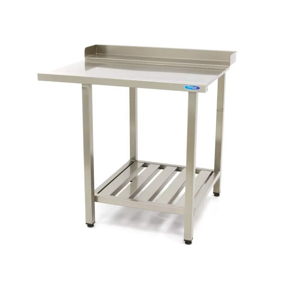 Maxima Tavolo Lavastoviglie 120x75 Destra con Alzatina Inox