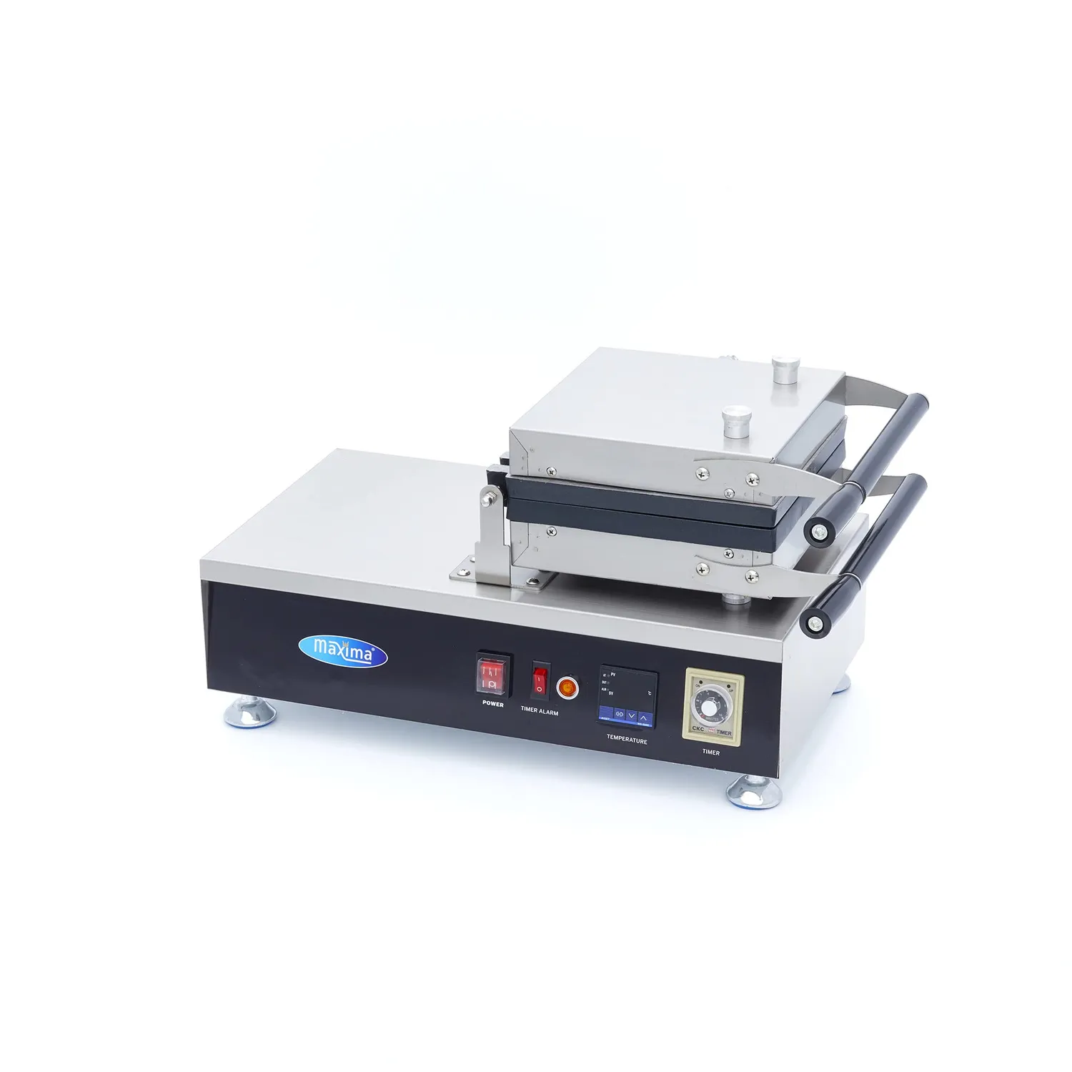 Maxima Classic Belga 2 Pezzi Piastra Waffle Digitale Girevole