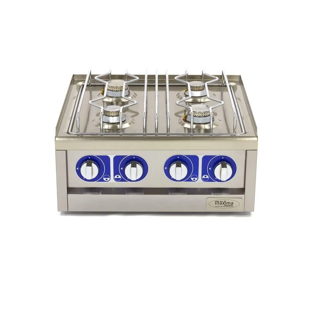 Maxima Piano cottura gas 4 fuochi 60x60 cm 17 kW