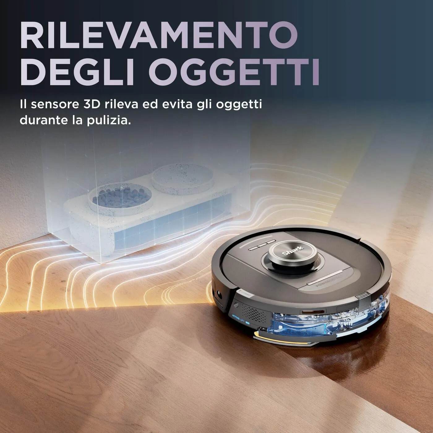 Shark PowerDetect NeverTouch Pro robot aspirapolvere nero