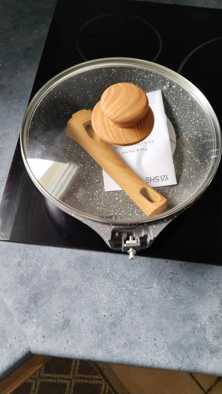 Yashe padella sautè antiaderente 26 cm 4,3L senza PTFE