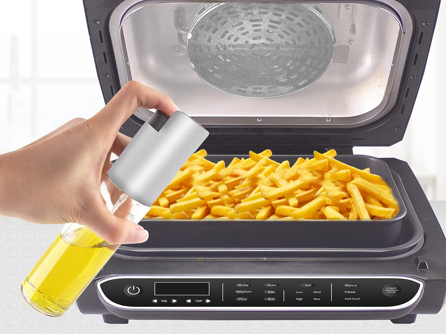 Beper P101FRI080 Cucinotto Friggitrice ad Aria 8 Programmi Multifunzione