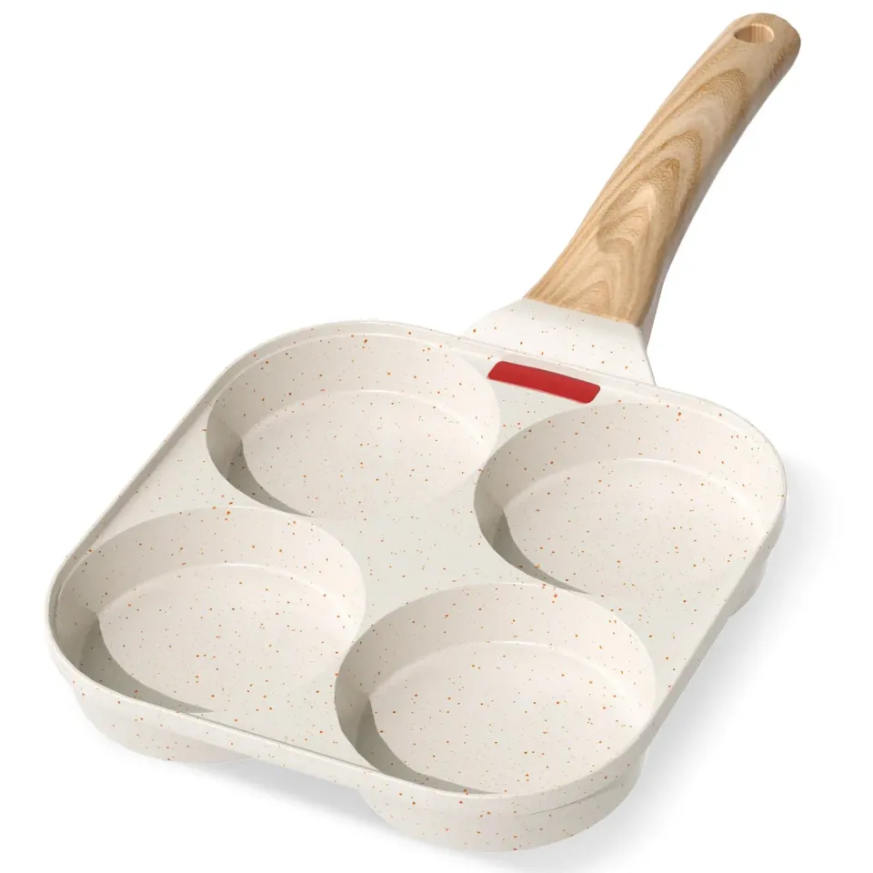 YASHE padella pancake 4 scomparti antiaderente