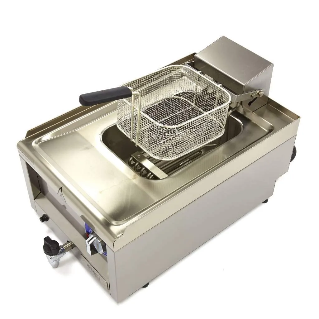Maxima Friggitrice 10L 1 cestello con rubinetto 400V
