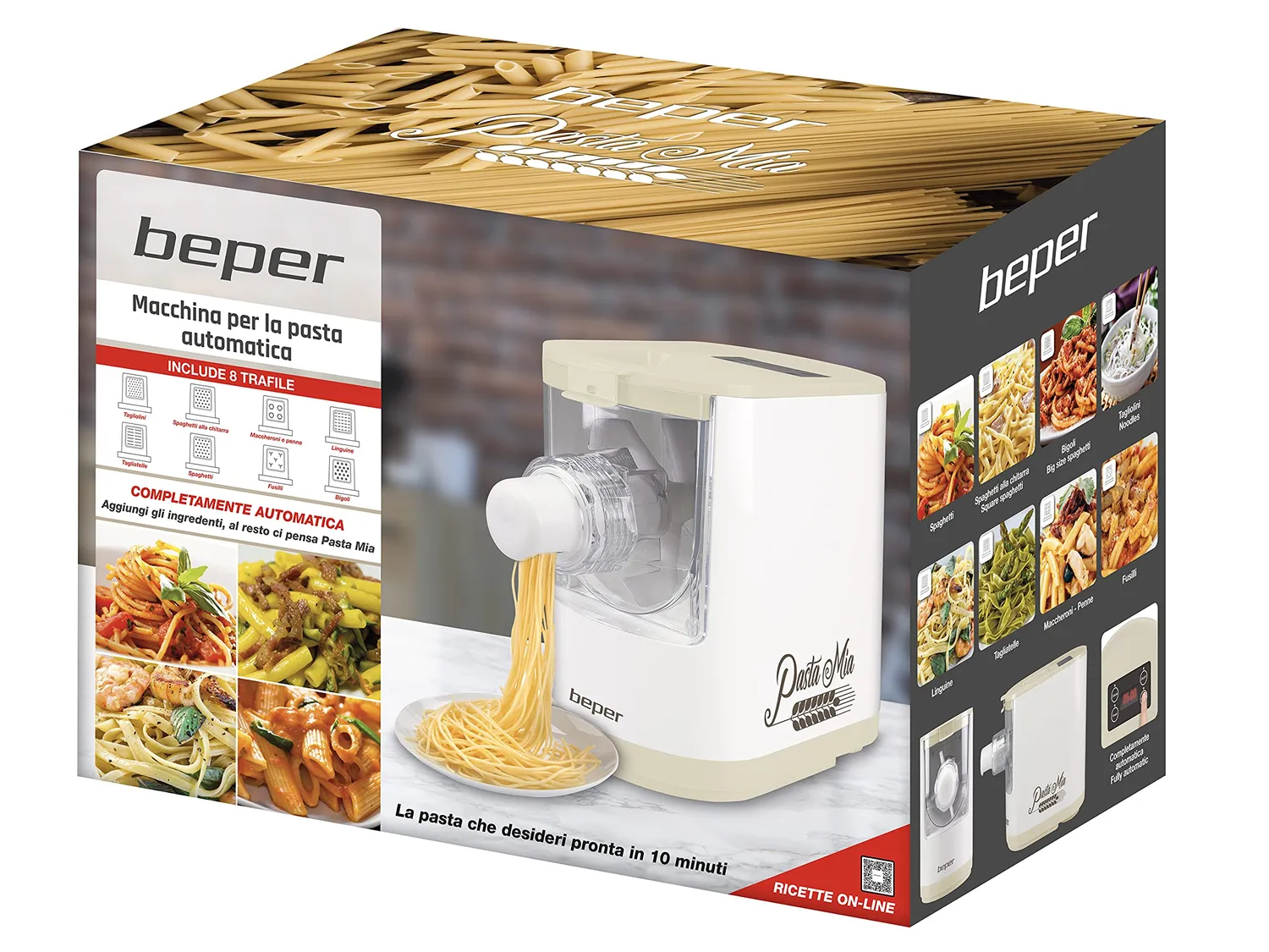Beper P102SBA500 Macchina Pasta Fresca Automatica 8 Trafile