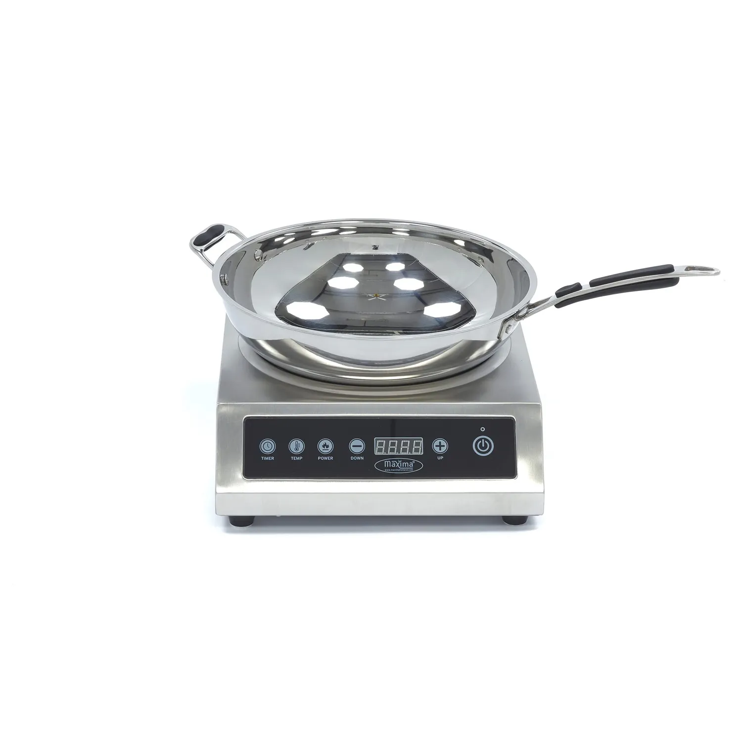 Maxima Fornello a Induzione Wok 3500W 60-240°C