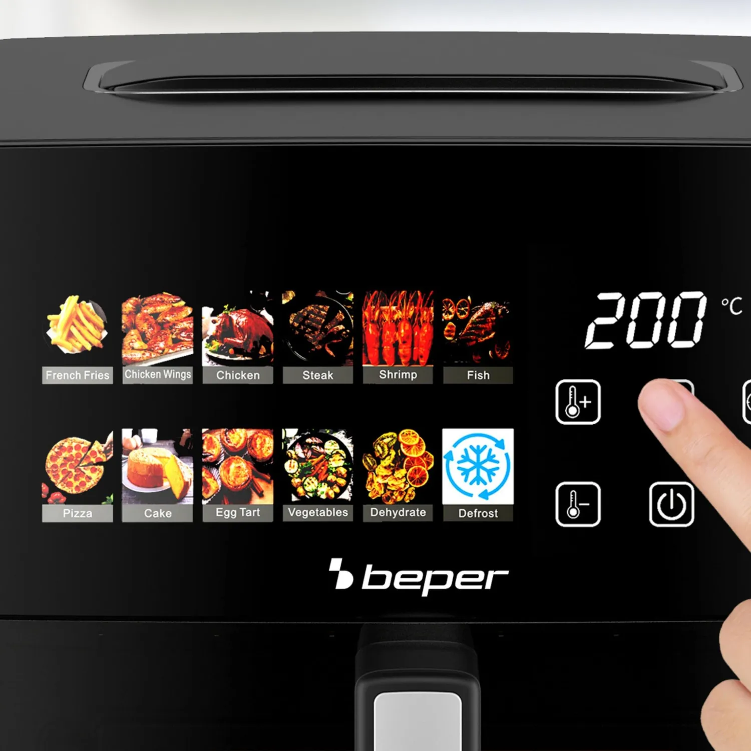Beper P101FRI091 Friggitrice ad Aria 9 Litri 1800W Touch