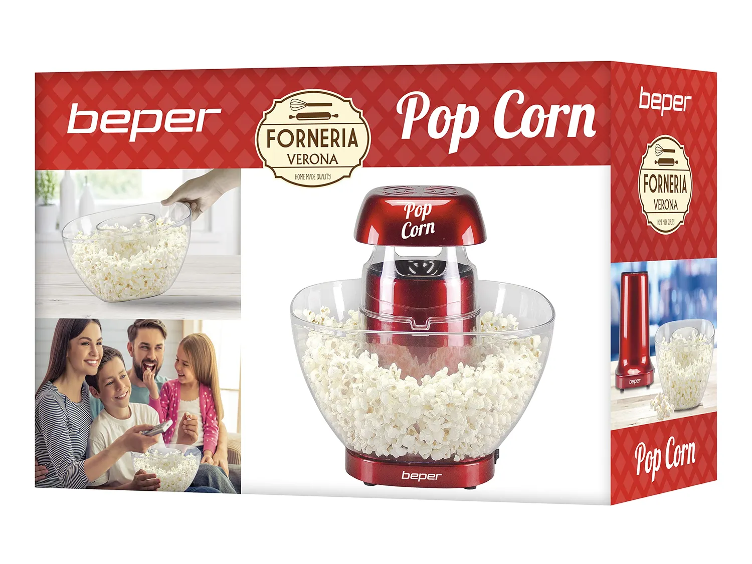 Beper P101CUD052 macchina popcorn aria calda senza olio