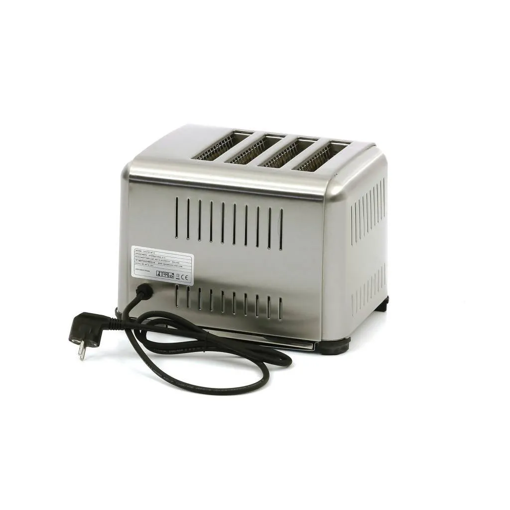 Maxima tostapane 4 fette professionale timer inox