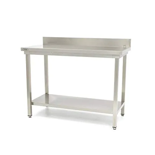Pizza Maxima tavolo acciaio inox 160x70 schienale regolabile