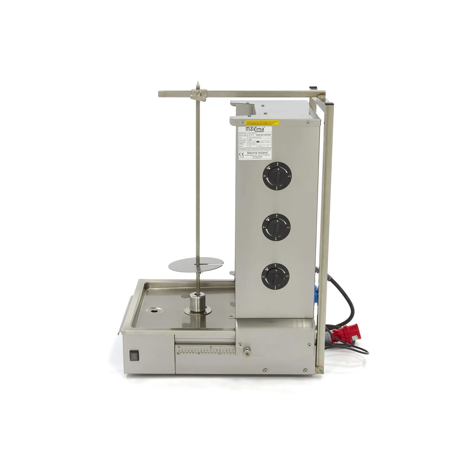Pizza Maxima Grill Kebab 3 Fuochi Elettrico 30 kg Base