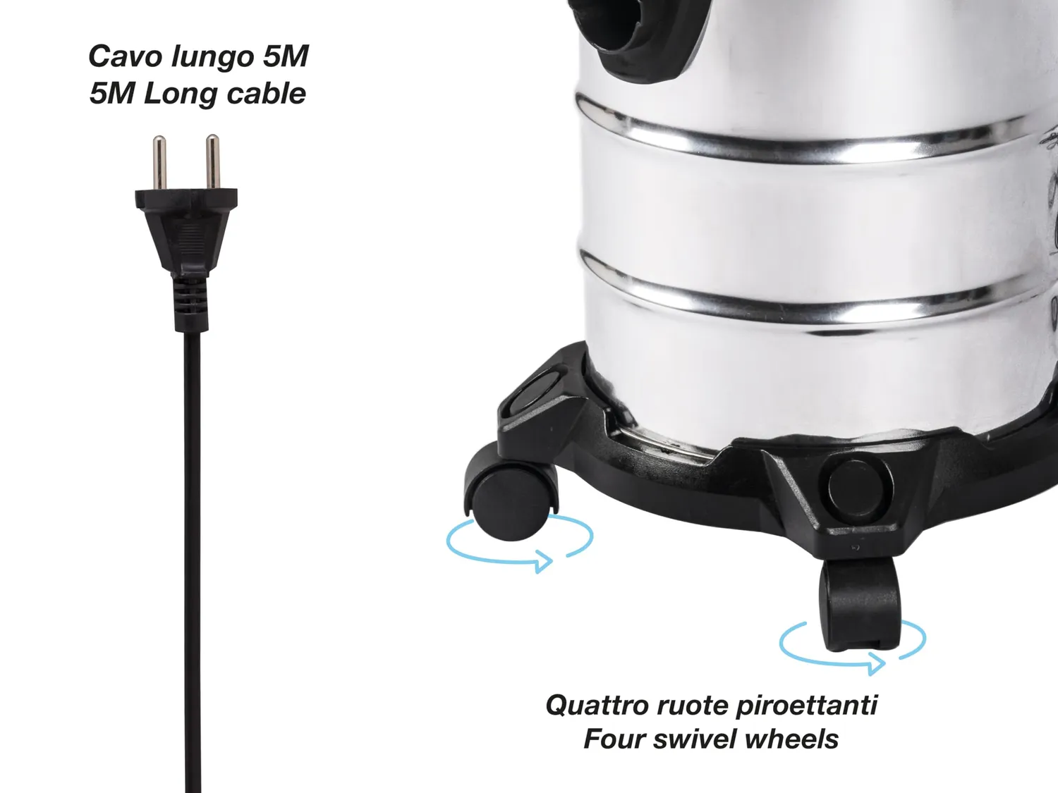 Beper P202ASP300 aspiratore solidi e liquidi 20L 1000W
