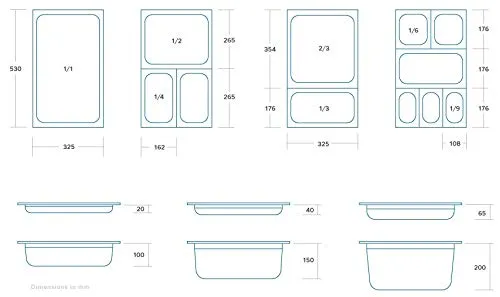 Maxima Contenitore GN 1/2 Forato Inox H 100 mm 6,5 L