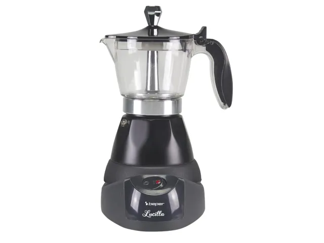 Beper BC.040N moka elettrica 3 tazze nera non programmabile