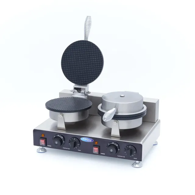 Maxima Cono Gelato 2 Pezzi Piastra Waffle Doppia