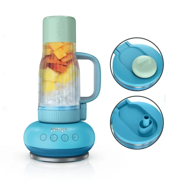 Ninja BlendBoss Mini Frullatore 710 ml Azzurro 1100W