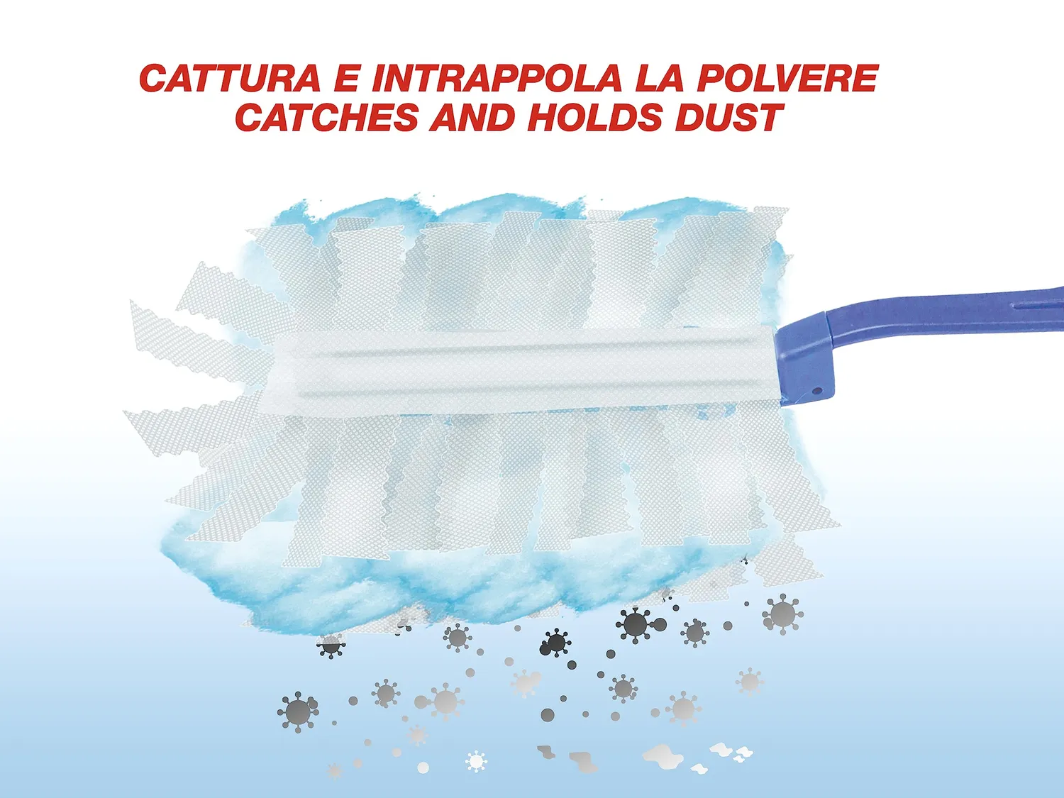 Beper C203PUL004 piumino catturapolvere pieghevole 10 ricariche