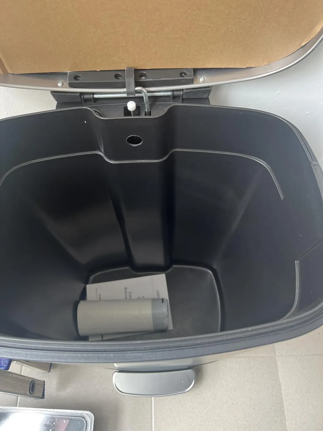 YASHE Pattumiera Doppia 2x20L Pedale Soft-Close Inox