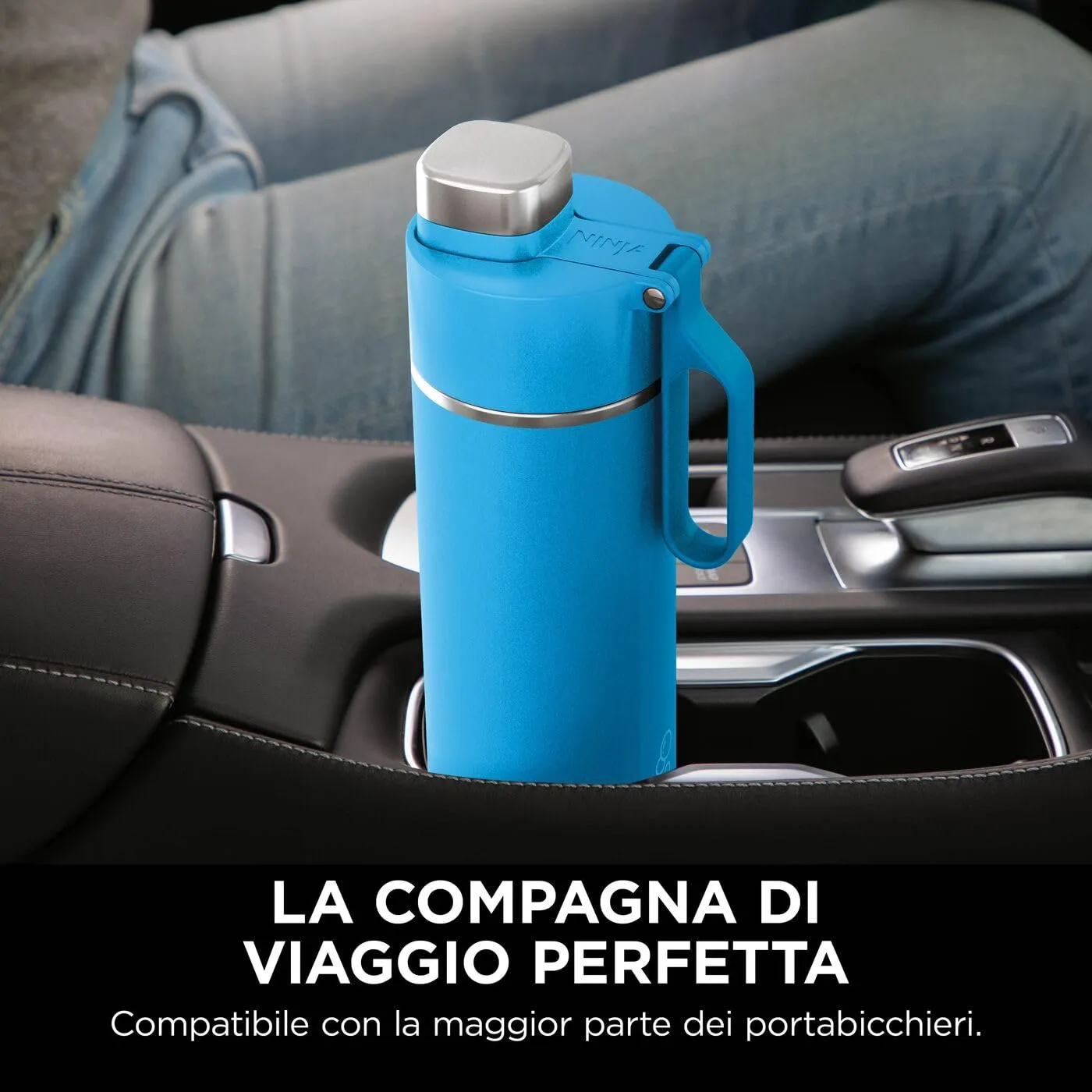 Ninja Thirsti Borraccia Termica 530ml Blu Tropicale