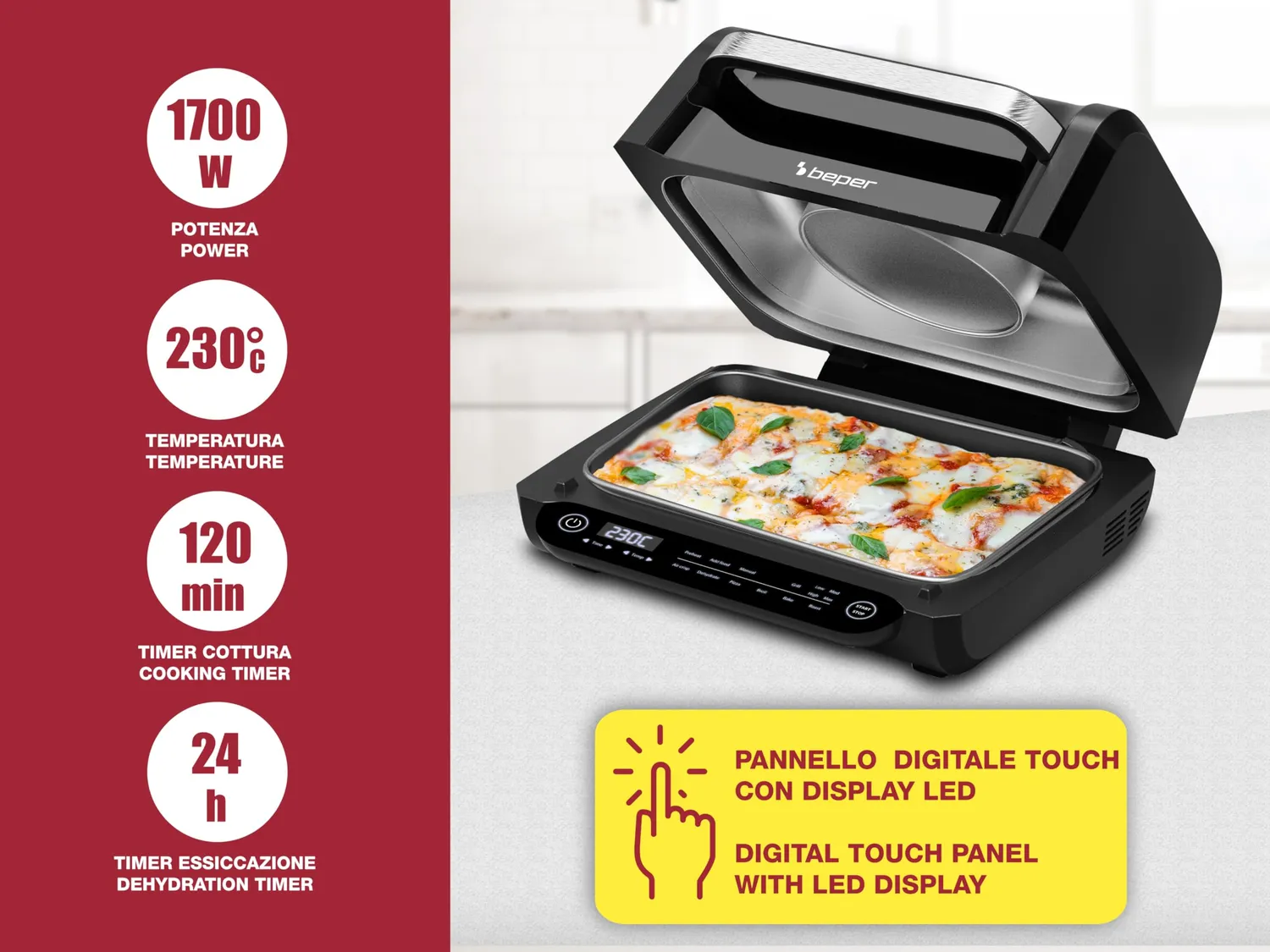 Beper Cucinotto P101FRI081 Friggitrice Aria Nero