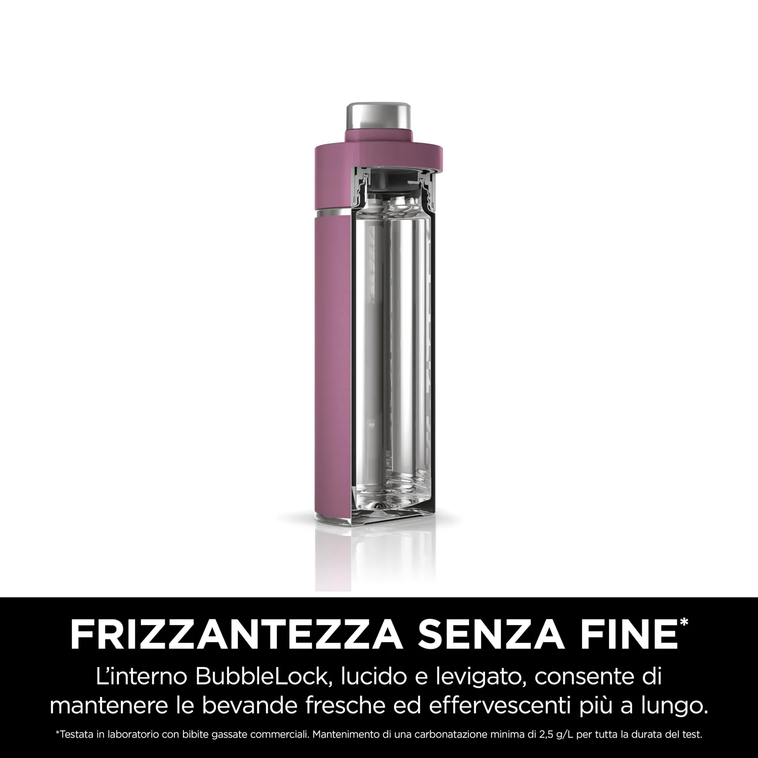 Ninja Thirsti DW2401EUUKMV borraccia termica gassate 700 ml malva