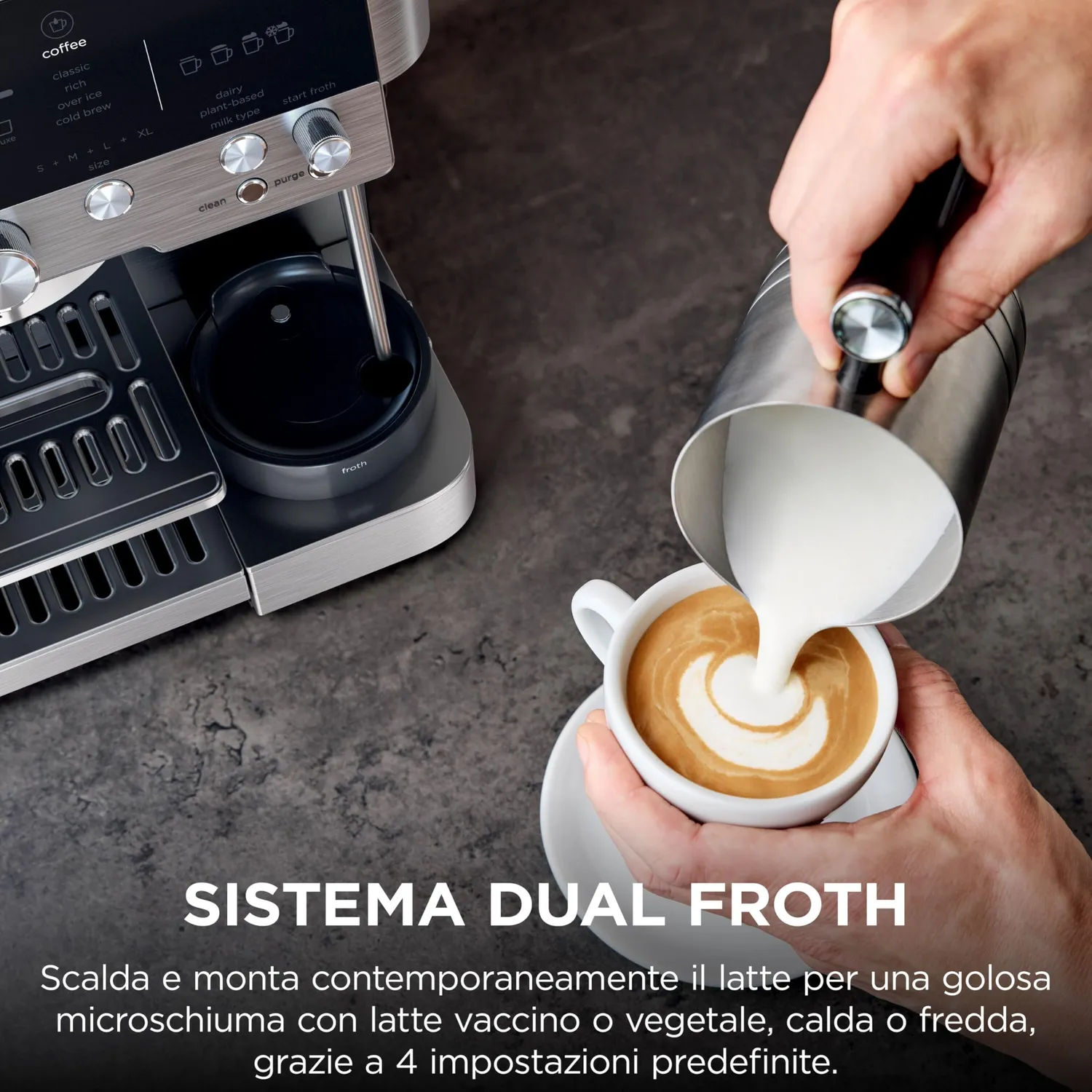 Ninja Luxe Cafe Premier macchina caffe espresso argento