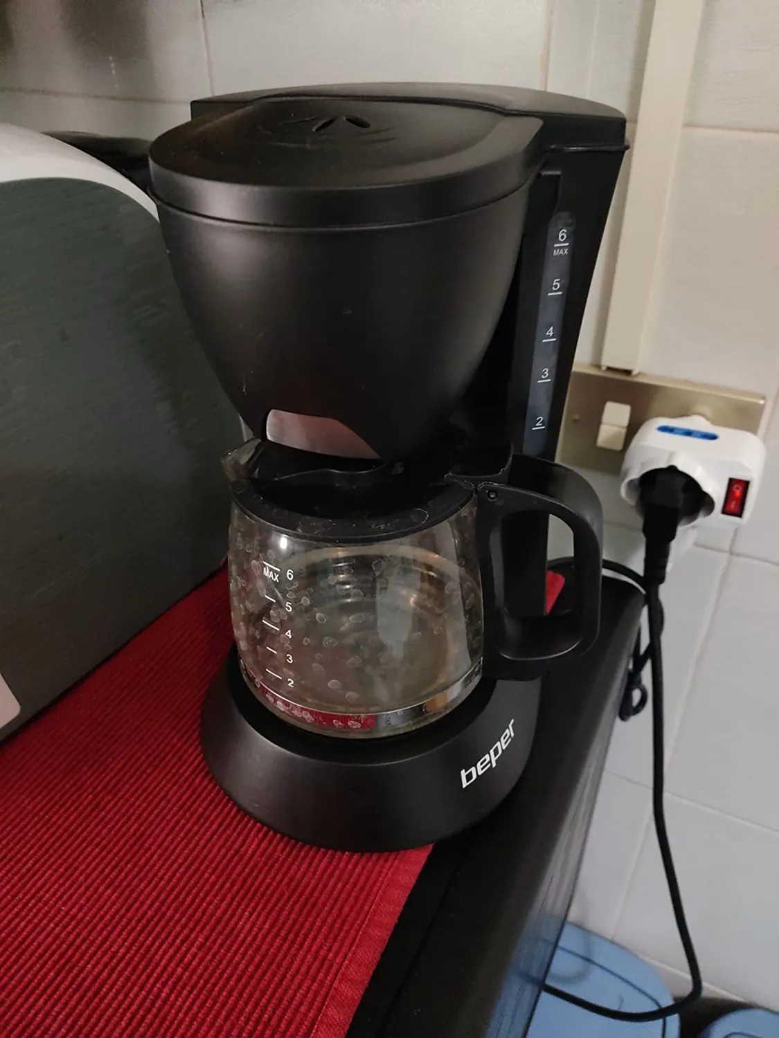 Beper BC.060 Macchina Caffè Americano 600 ml Nero 4 Tazze