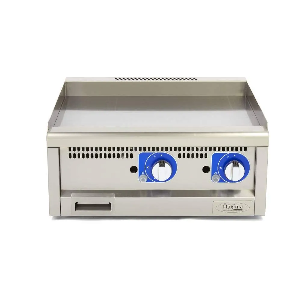 Maxima fry top gas piastra liscia 60x60 cm 5 kW