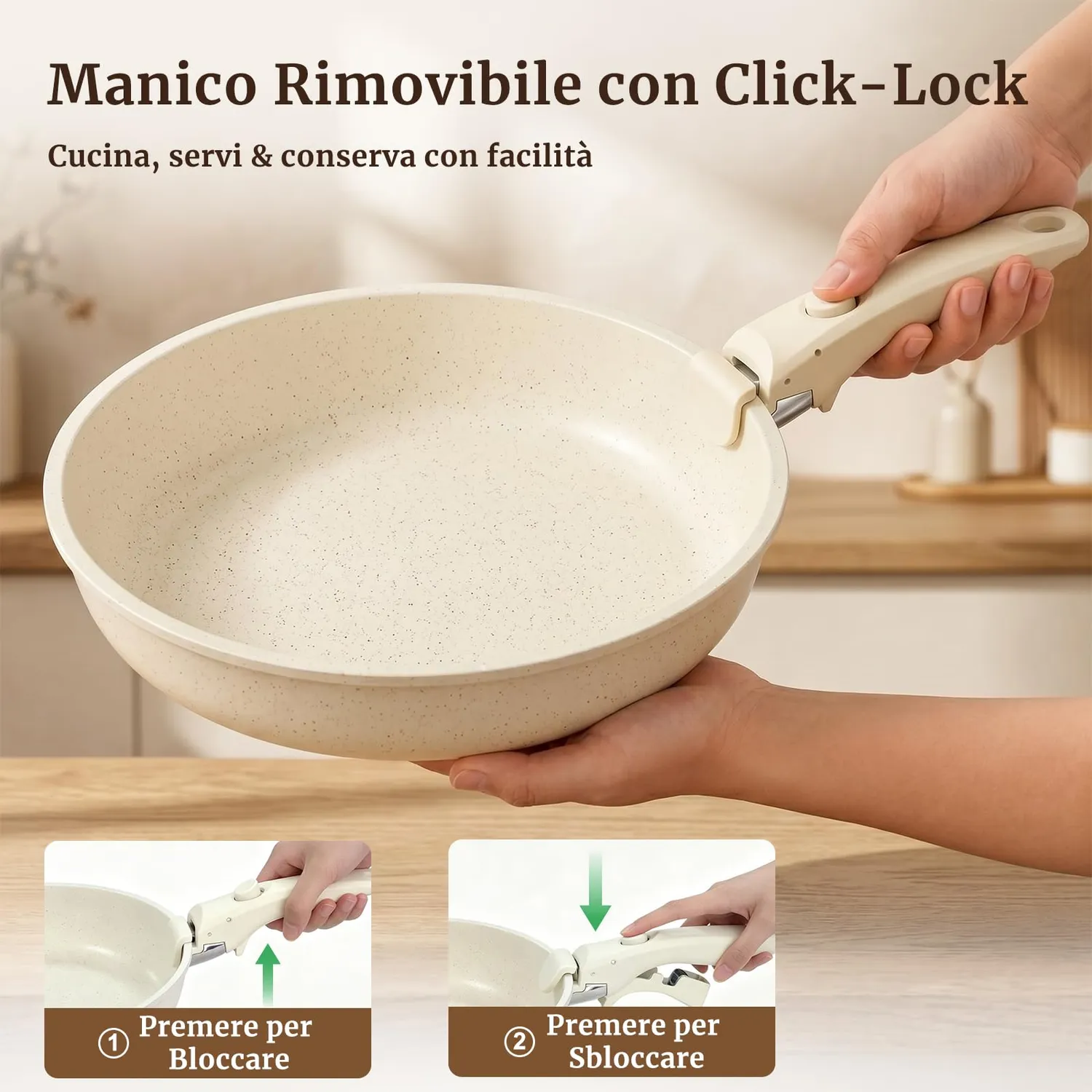 Yashe Batteria Pentole Induzione 20 Pezzi Bianca Uova
