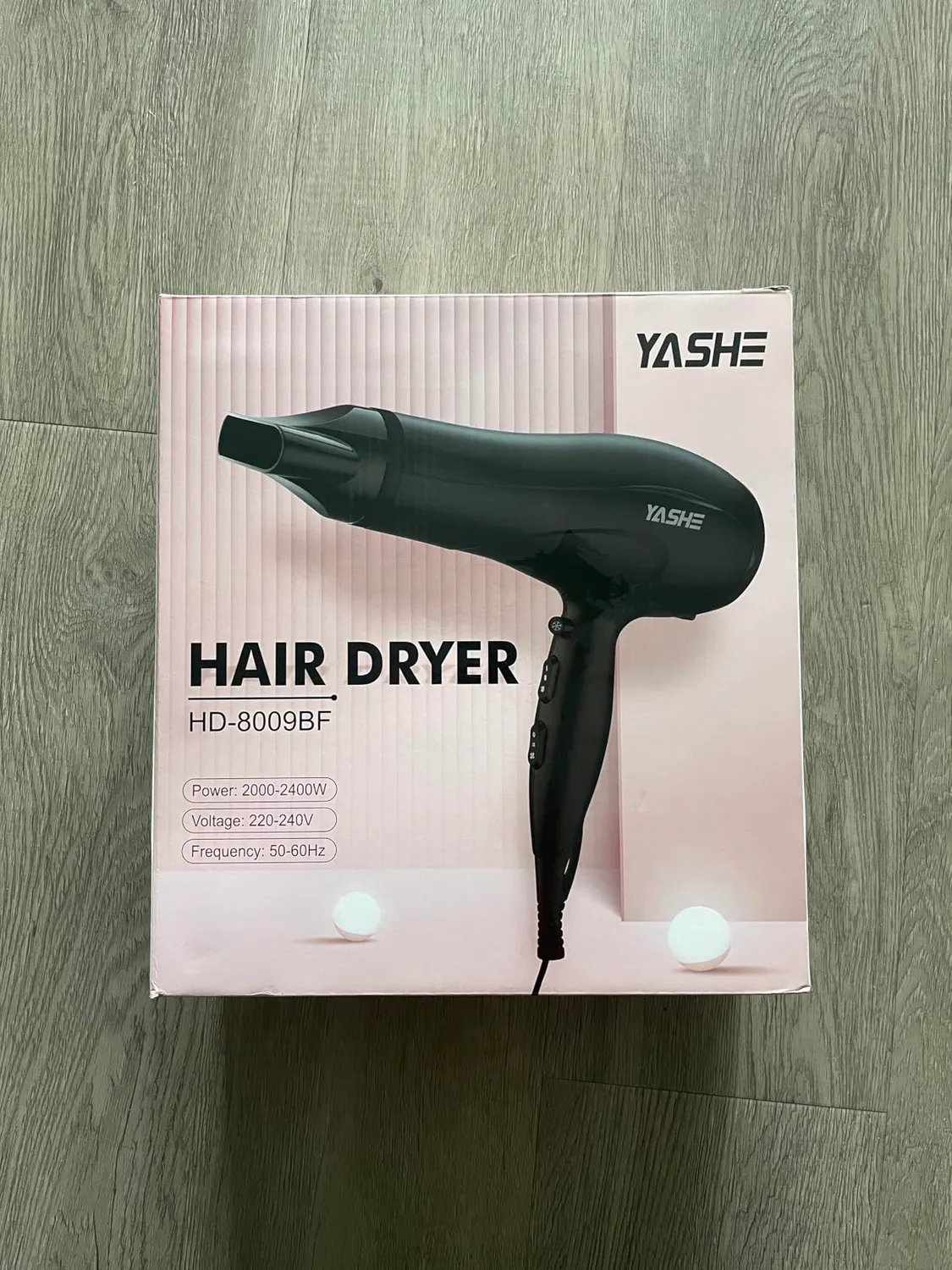 YASHE HD-8009BF Asciugacapelli Ionico 2400W con Diffusore